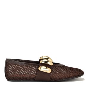 Dorra Mesh Mary Jane Ballet Flats