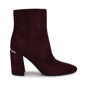 Ailet 9x9 Leather Square Toe Booties
