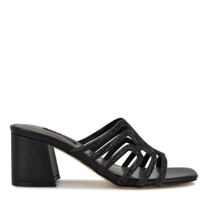 Grassa Block Heel Embellished Sandals
