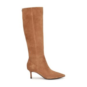 Kimdee 9X9 Knee High Wide Calf Leather Boots