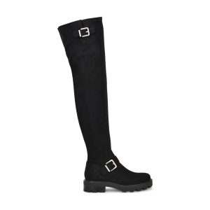 Nans Lug Sole Over The Knee Boots