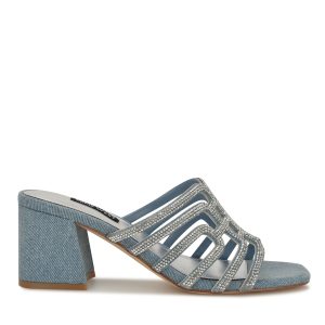 Grassa Block Heel Embellished Sandals